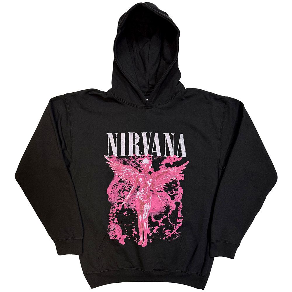 Nirvana - Angel Red Hoodie/trui - Zwart